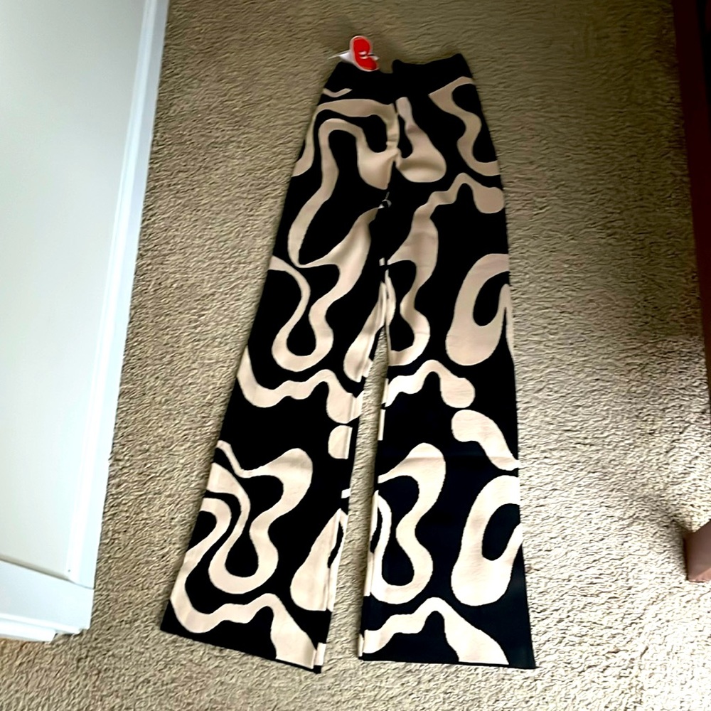 Everyday Illusion Psychedelic Swirl Knit Trousers